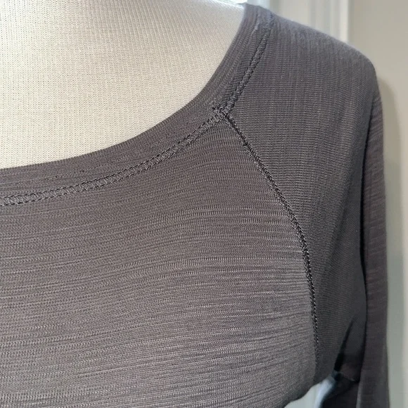 Lilla P 100% Pima Cotton Boatneck Tee, 3/4 sleeves, Medium - Picture 3 of 7